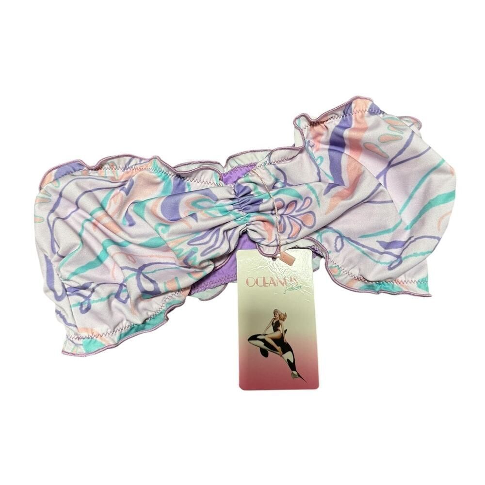 Oceanus Swimwear Multicolor Bikini Top - Size S - New